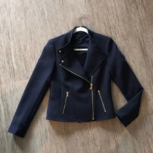 Navy Ann Taylor Moto jacket